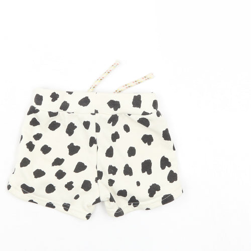 Primark Girls White Polka Dot  Cropped Trousers Size 3-6 Months  - Shorts