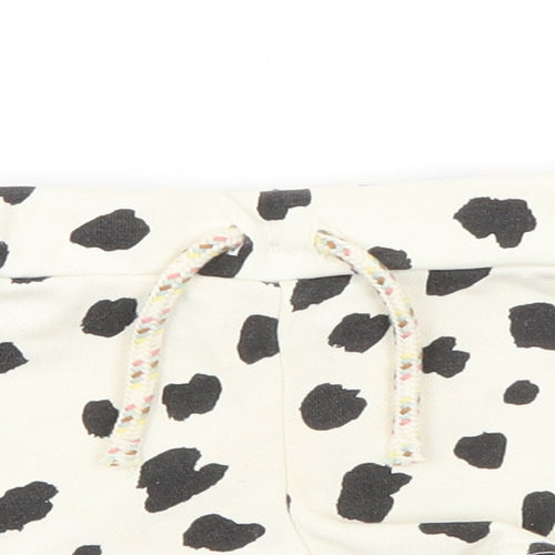 Primark Girls White Polka Dot  Cropped Trousers Size 3-6 Months  - Shorts