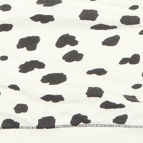 Primark Girls White Polka Dot  Pullover Jumper Size 3-6 Months