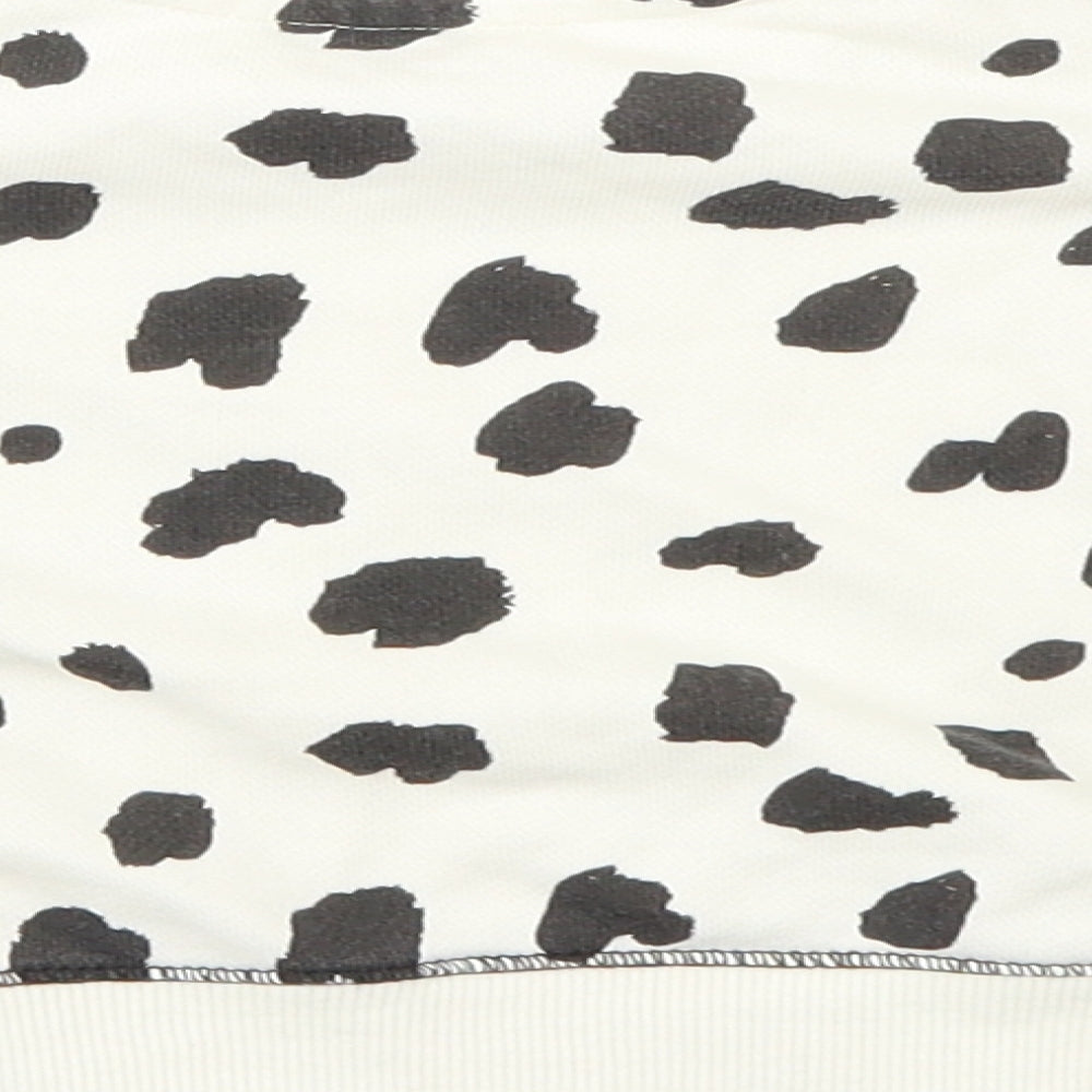 Primark Girls White Polka Dot  Pullover Jumper Size 3-6 Months