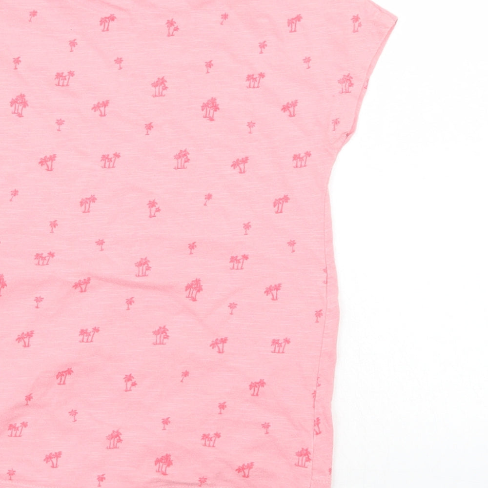 NEXT Girls Pink Floral  Basic T-Shirt Size 8 Years