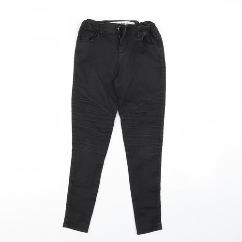 Denim & Co. Girls Black   Jegging Jeans Size 9-10 Years