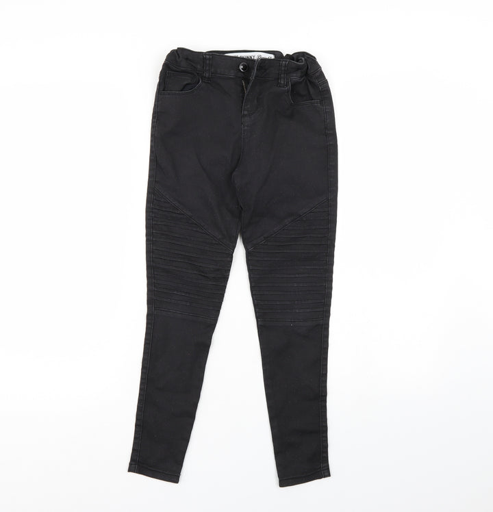 Denim & Co. Girls Black Jegging Jeans Size 9-10 Years