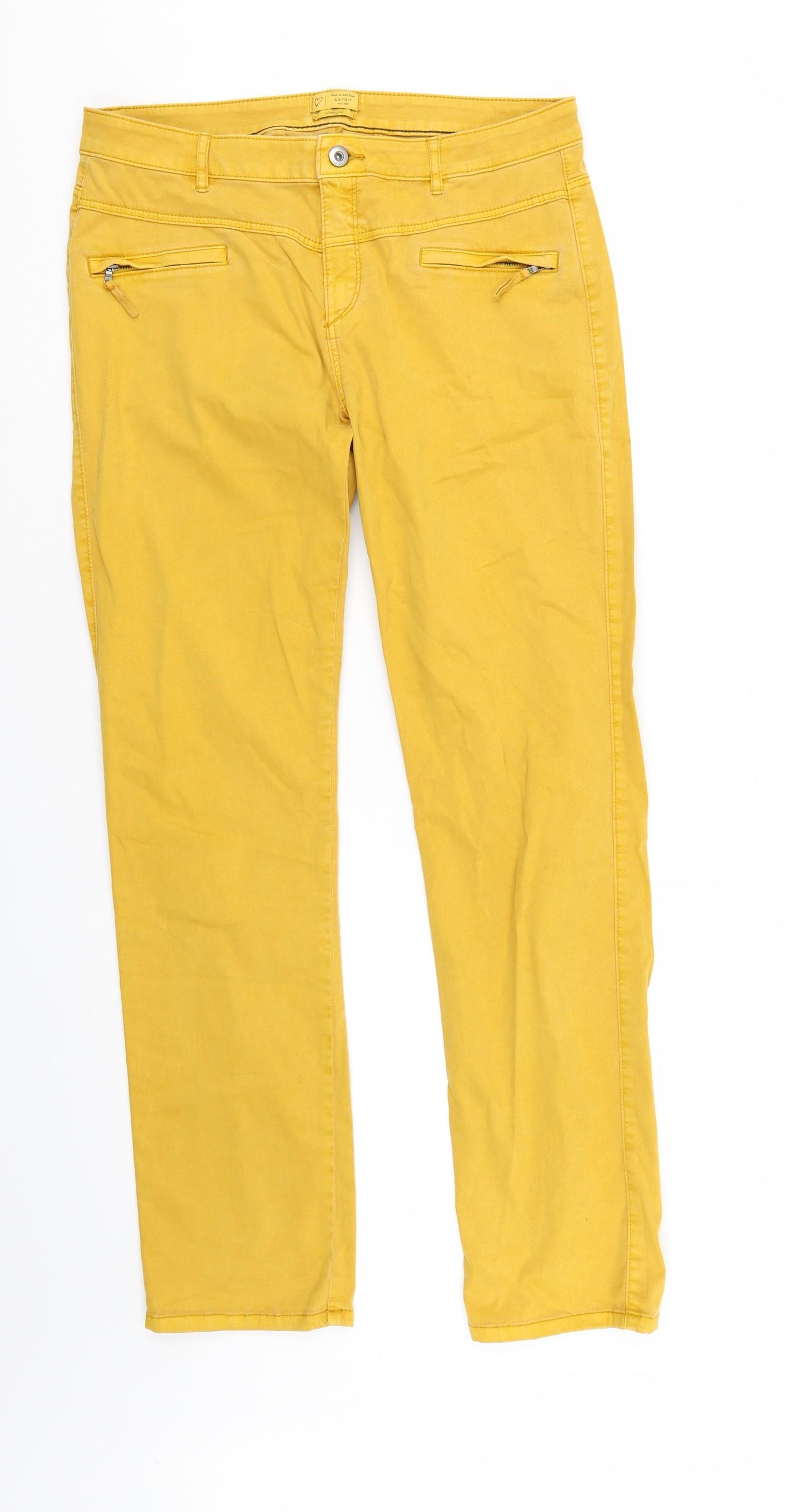 Esprit Mens Gold   Straight Jeans Size 32 L30 in