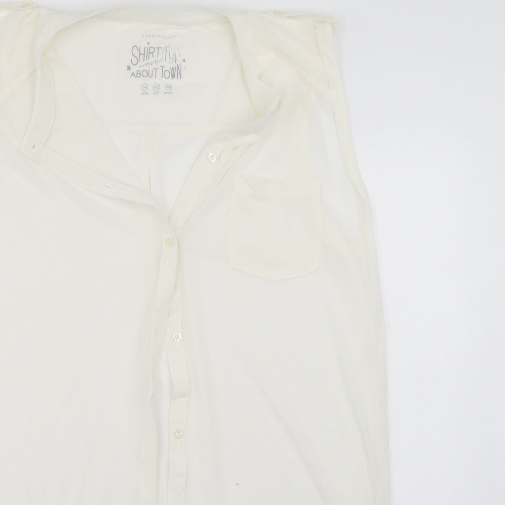 Atmosphere Womens White   Basic Blouse Size 14