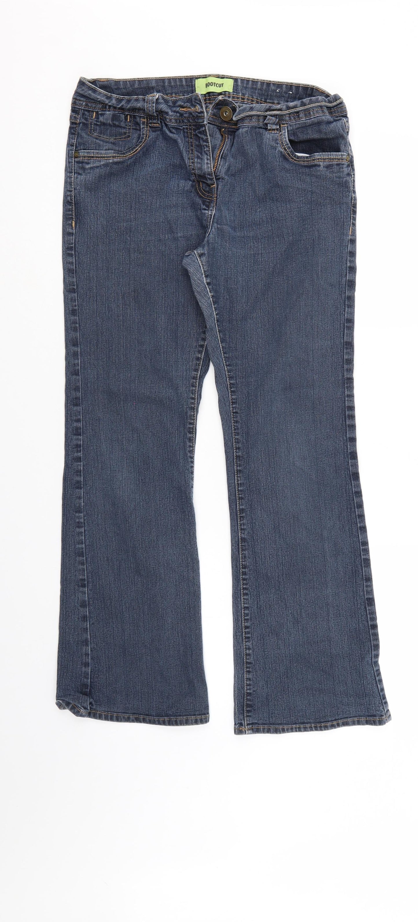 George Womens Blue  Denim Bootcut Jeans Size 14 L28 in