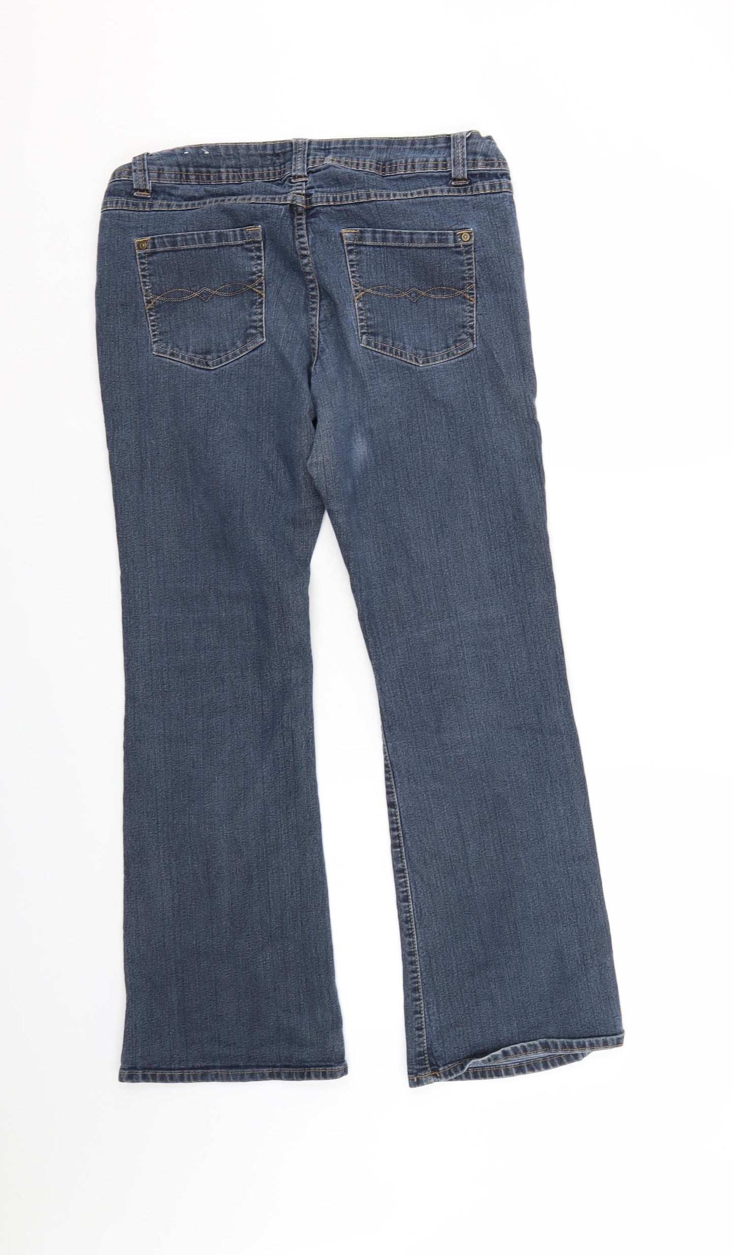 George Womens Blue  Denim Bootcut Jeans Size 14 L28 in