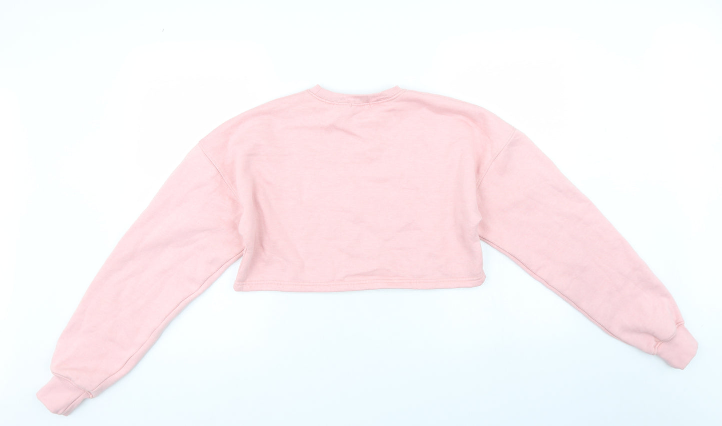 Nasty Gal Womens Pink   Pullover Jumper Size 8  - Cropped Top