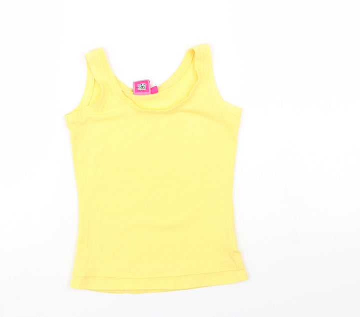 LA Gear Girls Yellow Basic Tank Size 7-8 Years
