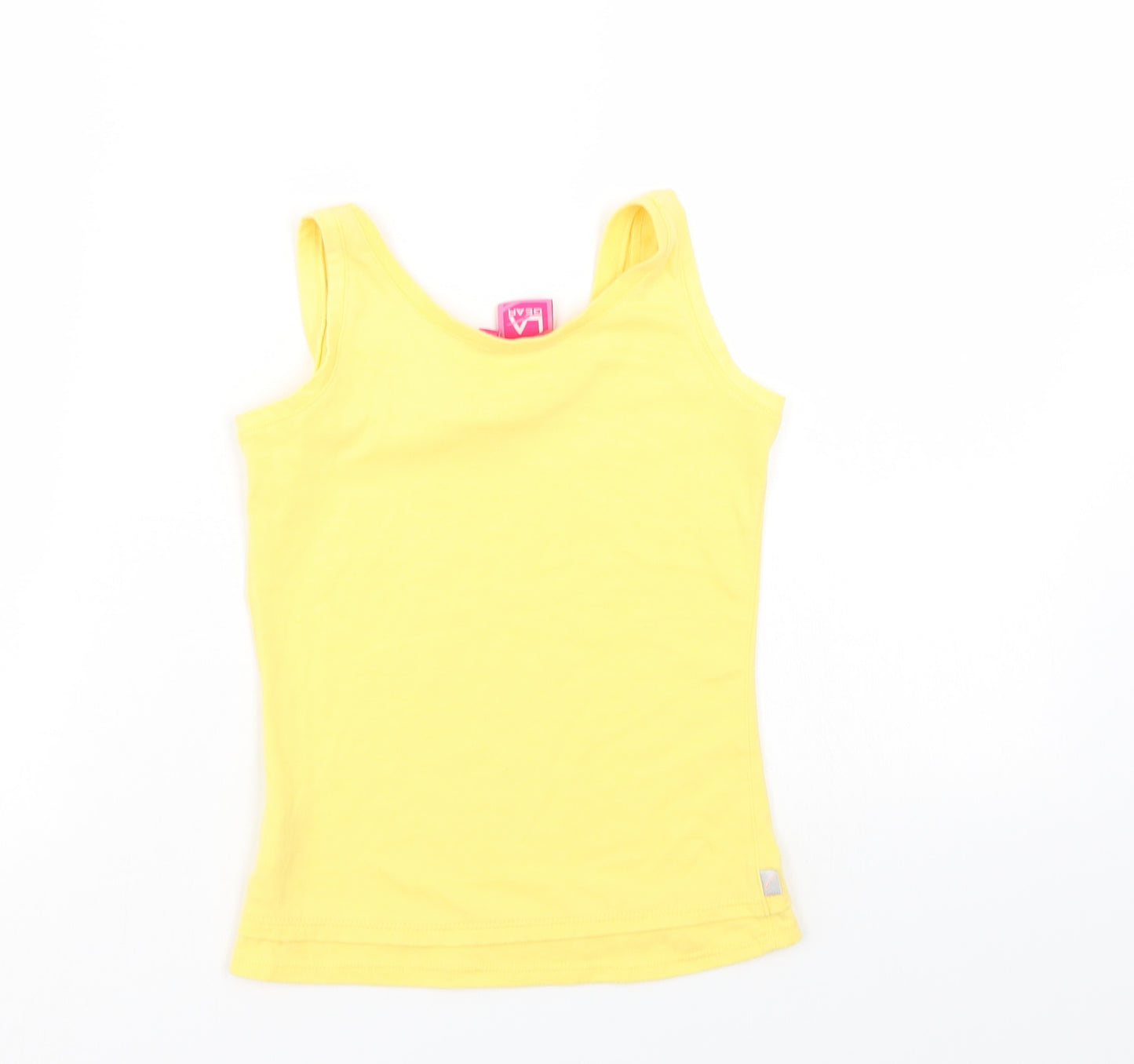 LA Gear Girls Yellow   Basic Tank Size 7-8 Years