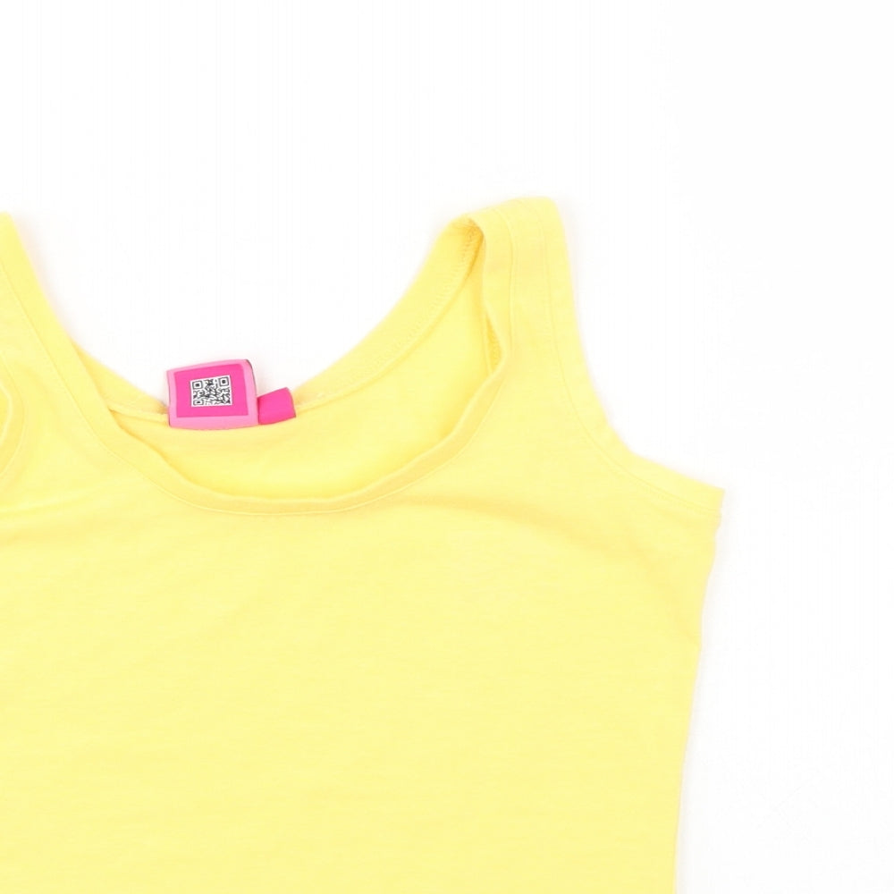 LA Gear Girls Yellow   Basic Tank Size 7-8 Years