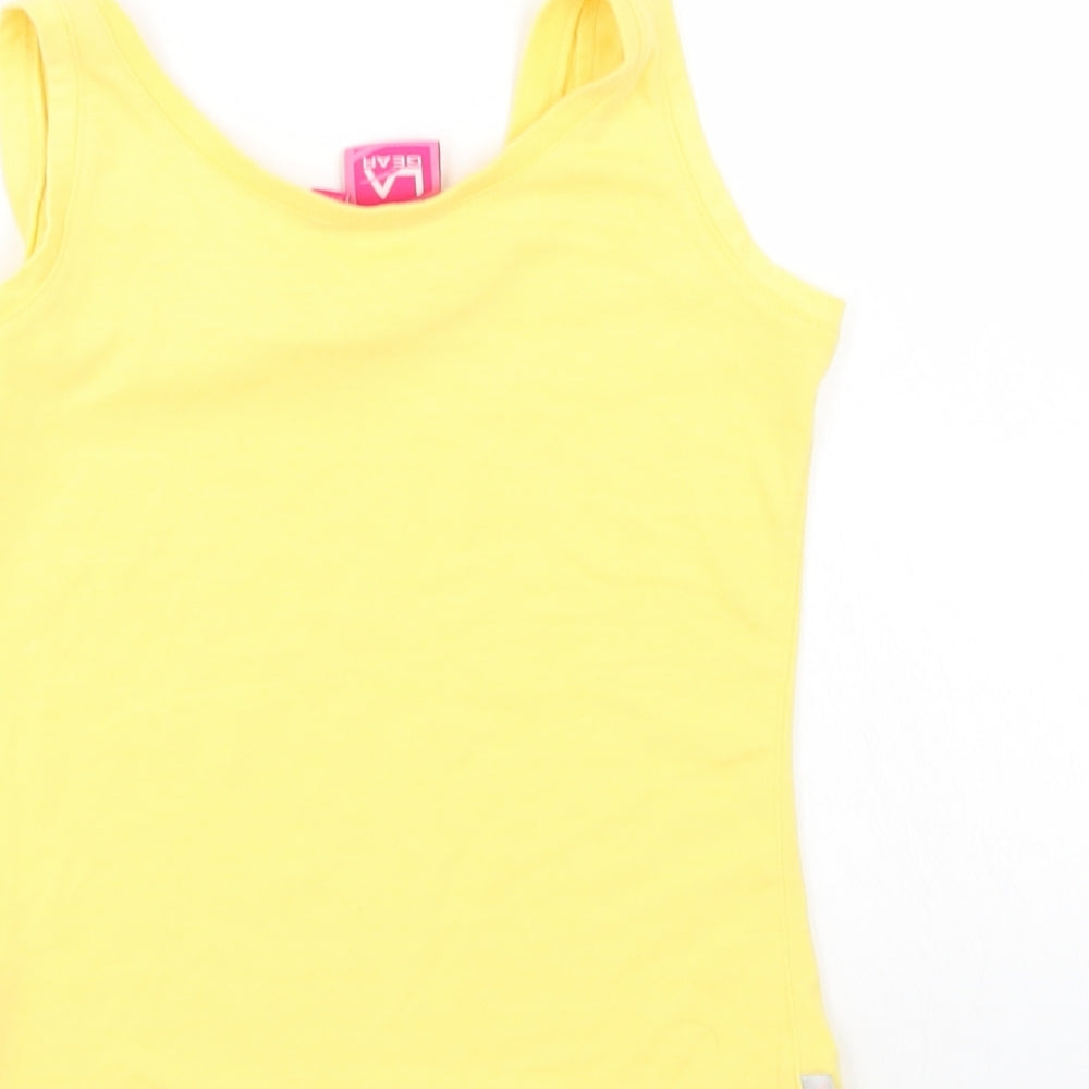 LA Gear Girls Yellow   Basic Tank Size 7-8 Years