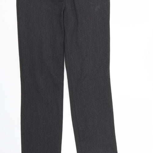 M&S Womens Grey   Trousers  Size 8 L28 in