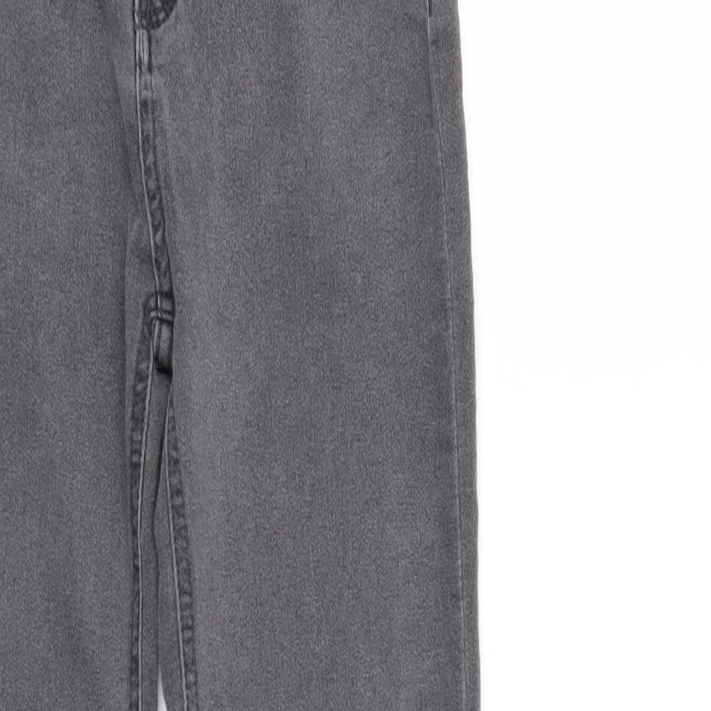 Pull & Bear Womens Grey  Denim Jegging Jeans Size 10 L26 in - Elastic Waist