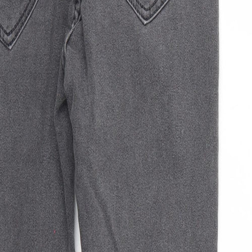 Pull & Bear Womens Grey  Denim Jegging Jeans Size 10 L26 in - Elastic Waist