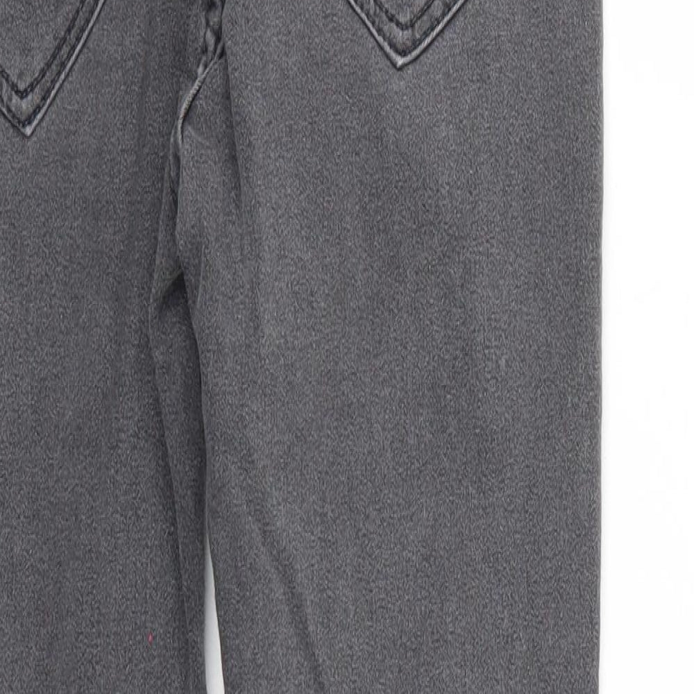 Pull & Bear Womens Grey  Denim Jegging Jeans Size 10 L26 in - Elastic Waist
