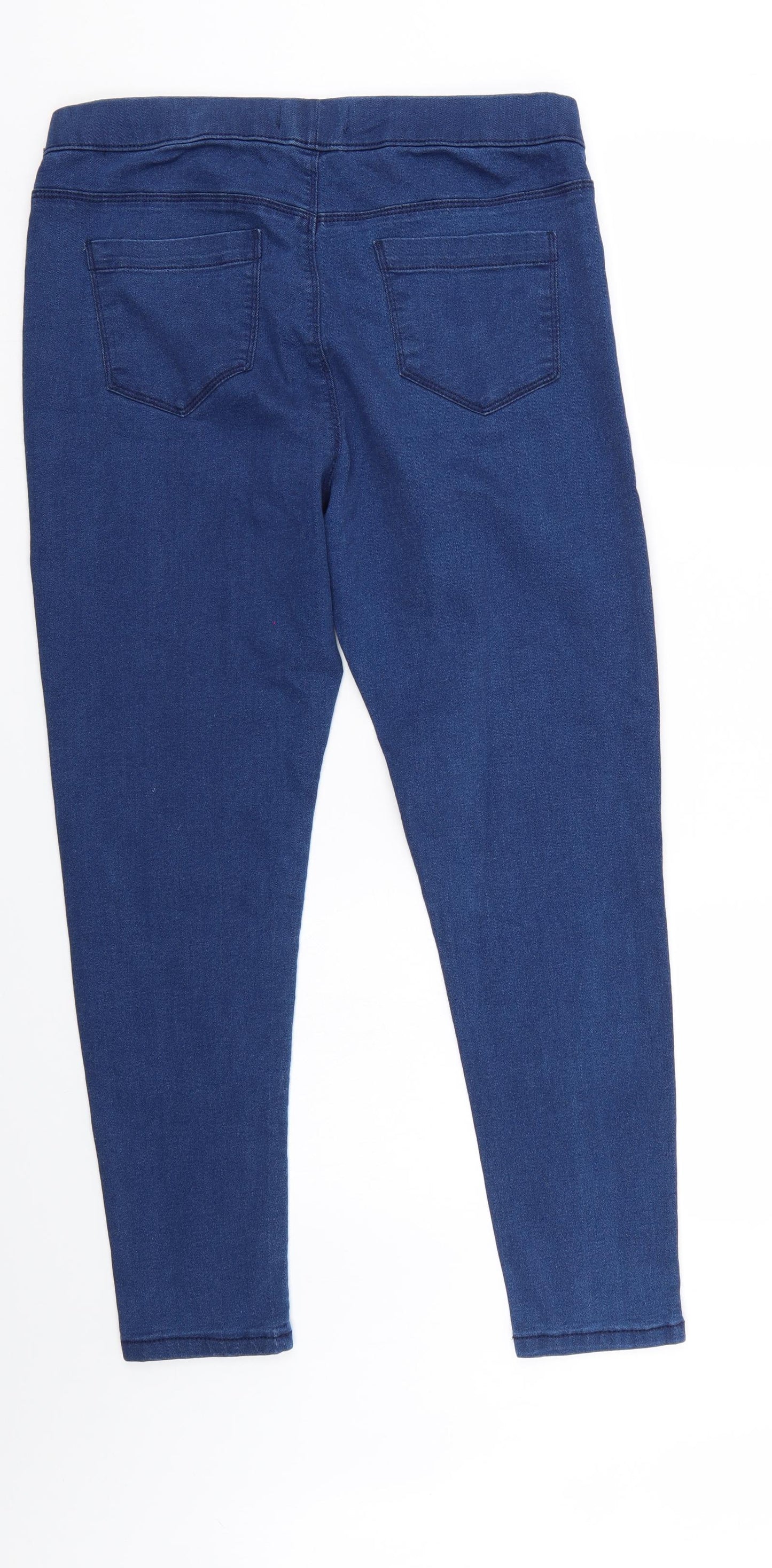 pep & Co Womens Blue  Denim Jegging Jeans Size 16 L28 in
