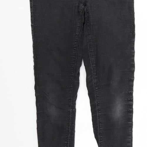 Top Shop Mens Black  Denim Tapered Jeans Size 28 L32 in