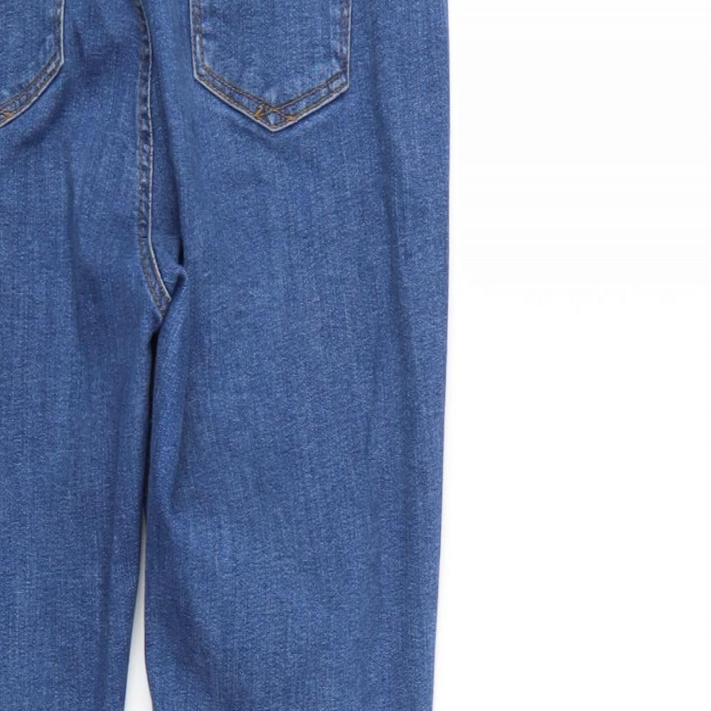 Dorothy Perkins Womens Blue  Denim Tapered Jeans Size 14 L24 in