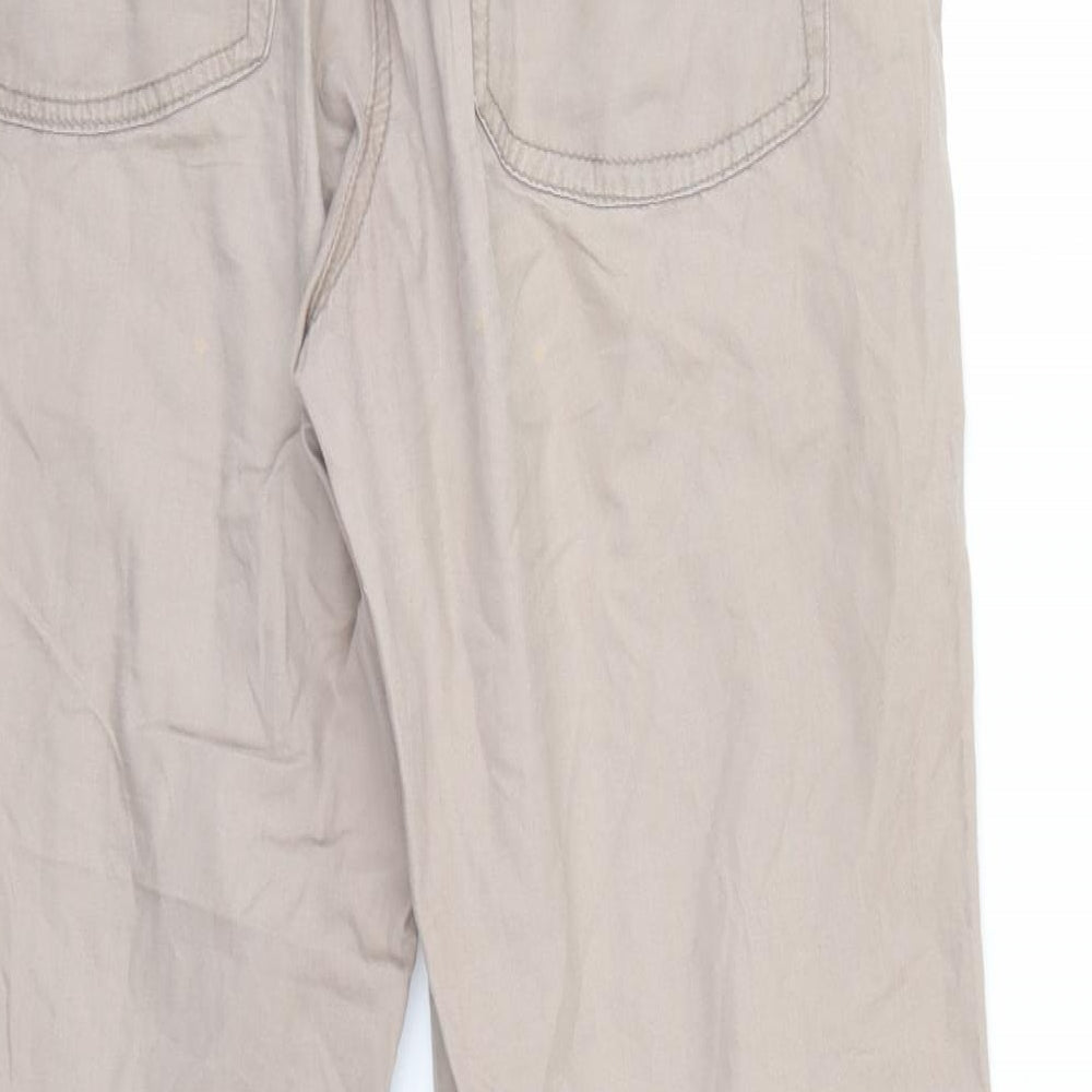 TU Womens Beige   Cargo Trousers Size 14 L26 in