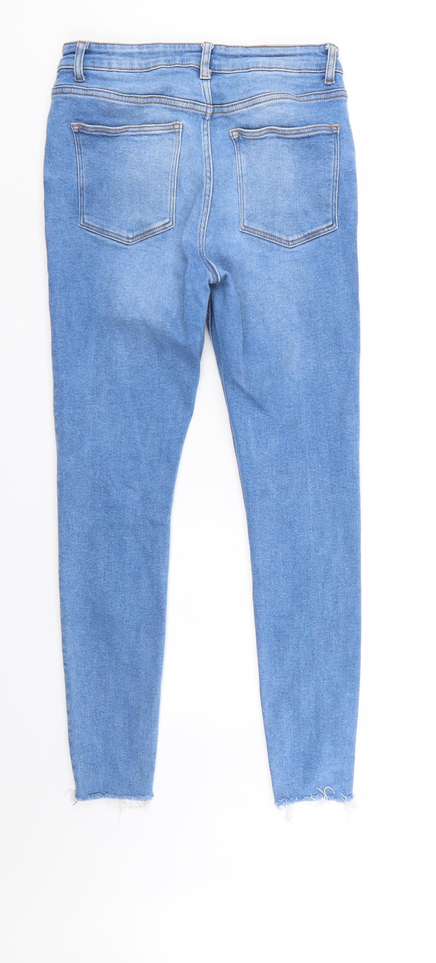 Denim & Co. Womens Blue  Denim Tapered Jeans Size 14 L27 in