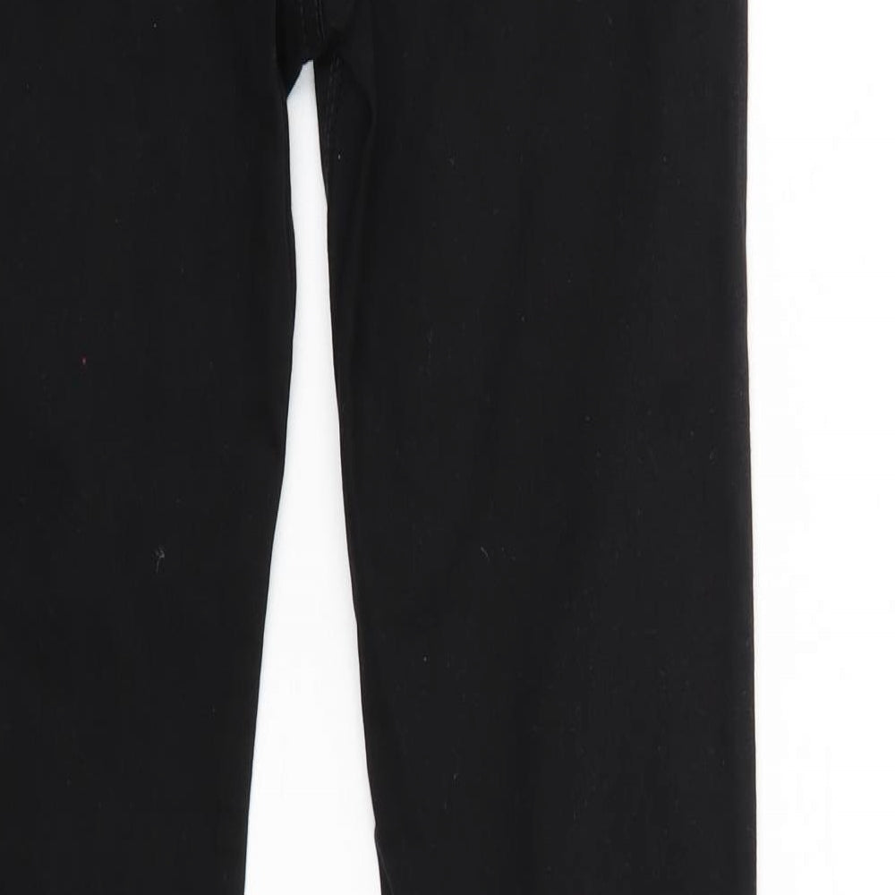 Pull & Bear Womens Black  Denim Straight Jeans Size 12 L26 in
