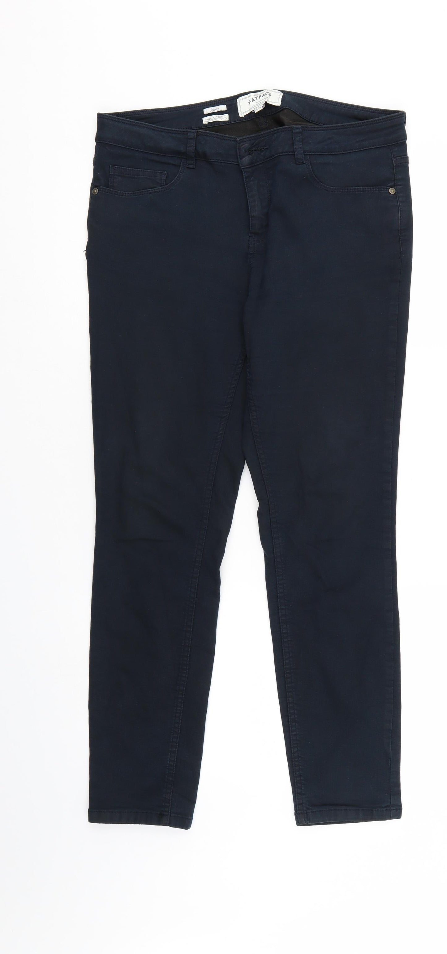 Fat Face Womens Blue  Denim Jegging Jeans Size 14 L27 in