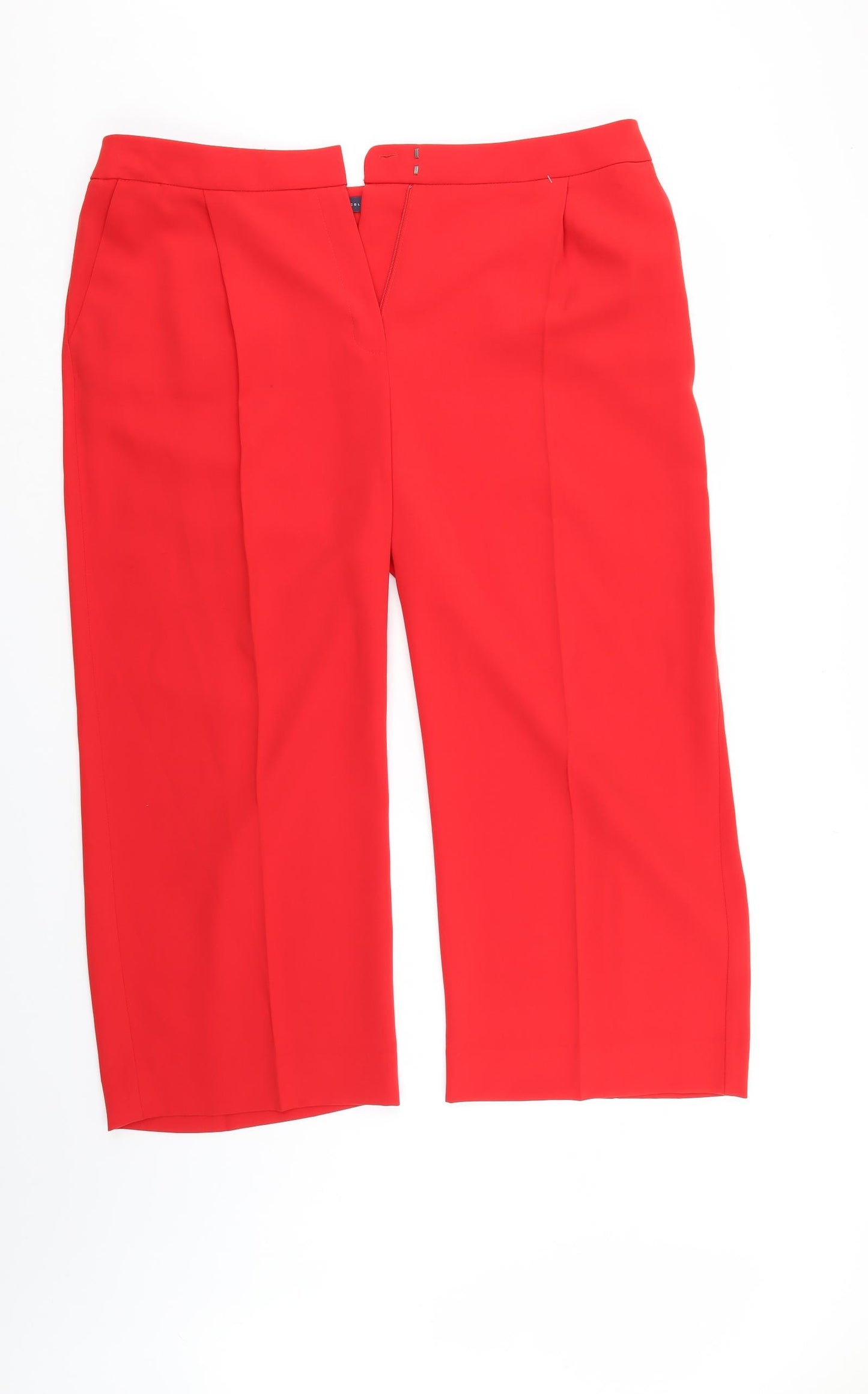 M&S Womens Red   Trousers  Size 18 L23 in