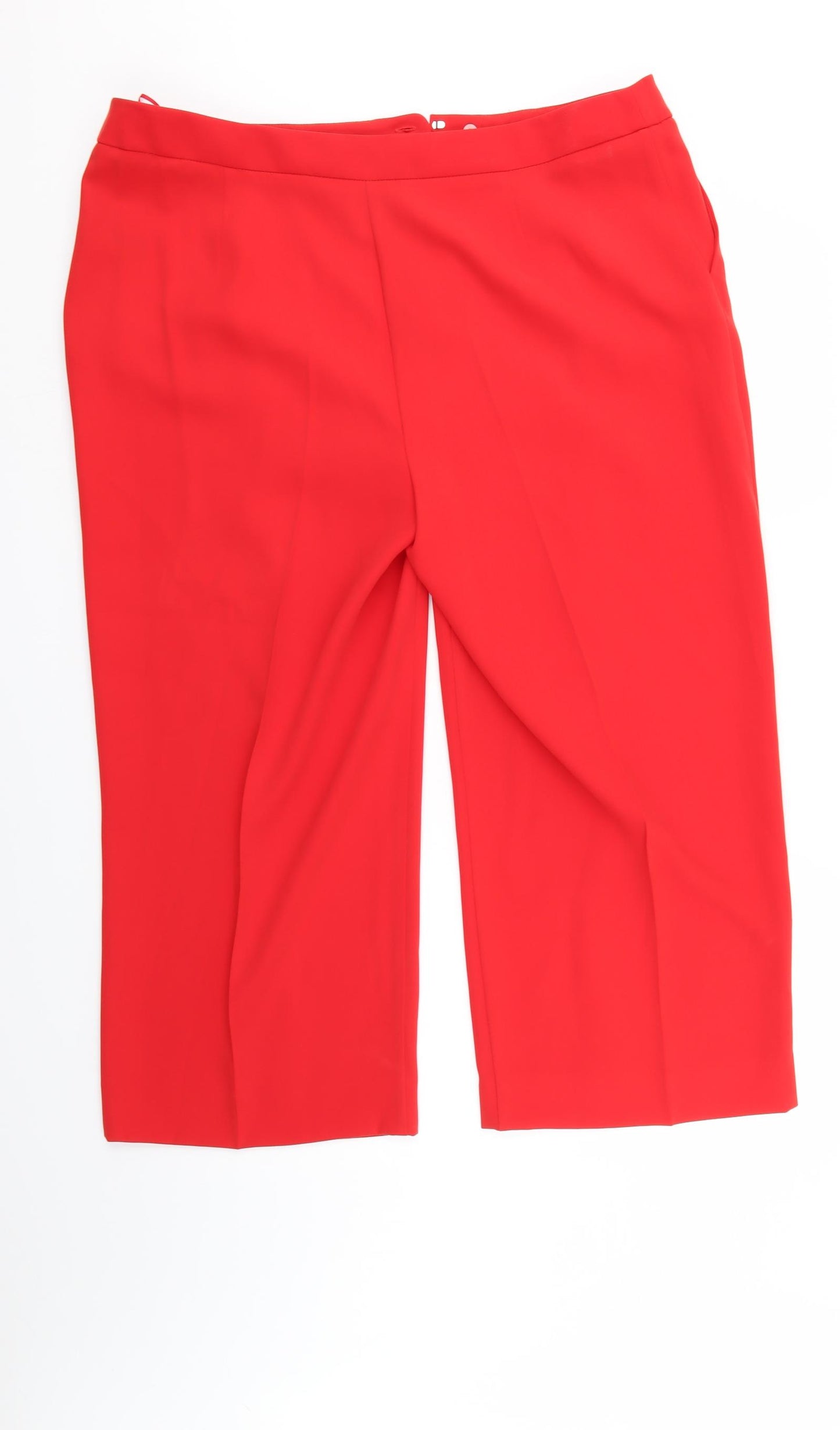 M&S Womens Red   Trousers  Size 18 L23 in