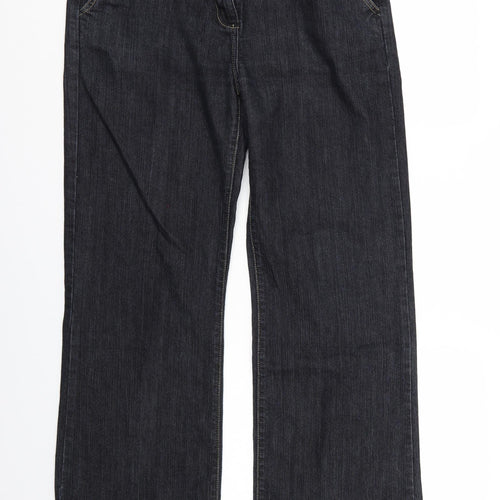 George Womens Blue  Denim Wide-Leg Jeans Size 14 L29 in