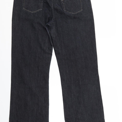 George Womens Blue  Denim Wide-Leg Jeans Size 14 L29 in