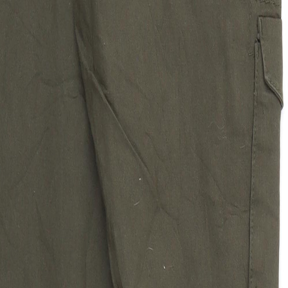Jasper Conran Womens Green  Denim Cargo Trousers Size 12 L29 in