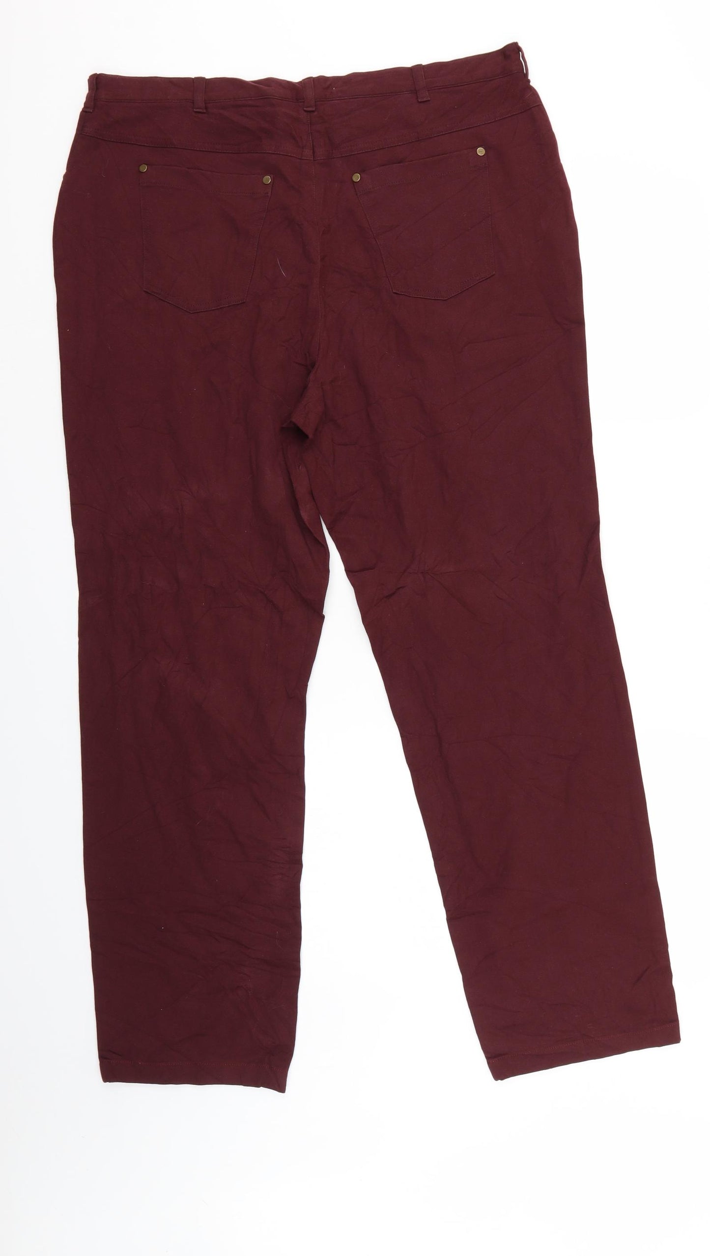 LUCIA Womens Purple  Denim Straight Jeans Size 20 L29 in