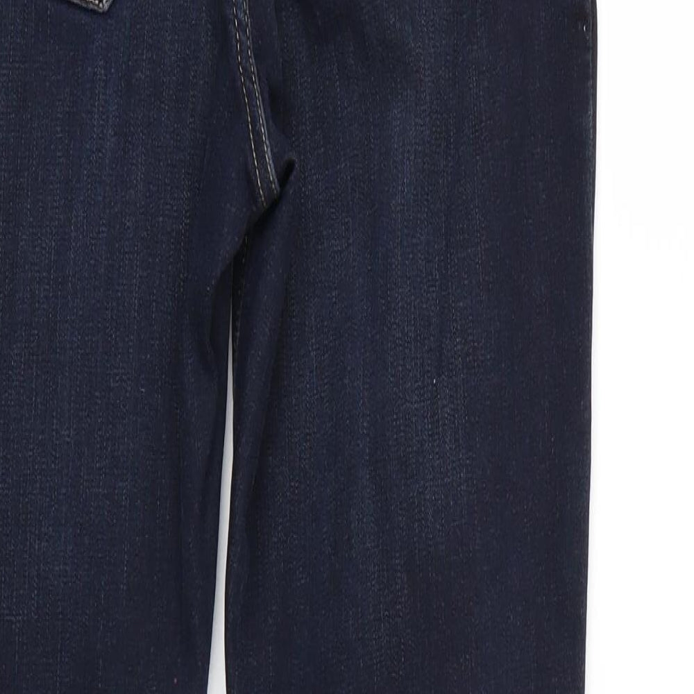 River Island Womens Blue  Denim Straight Jeans Size 10 L25 in
