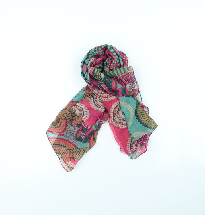 Preworn Womens Multicoloured Geometric   Scarf