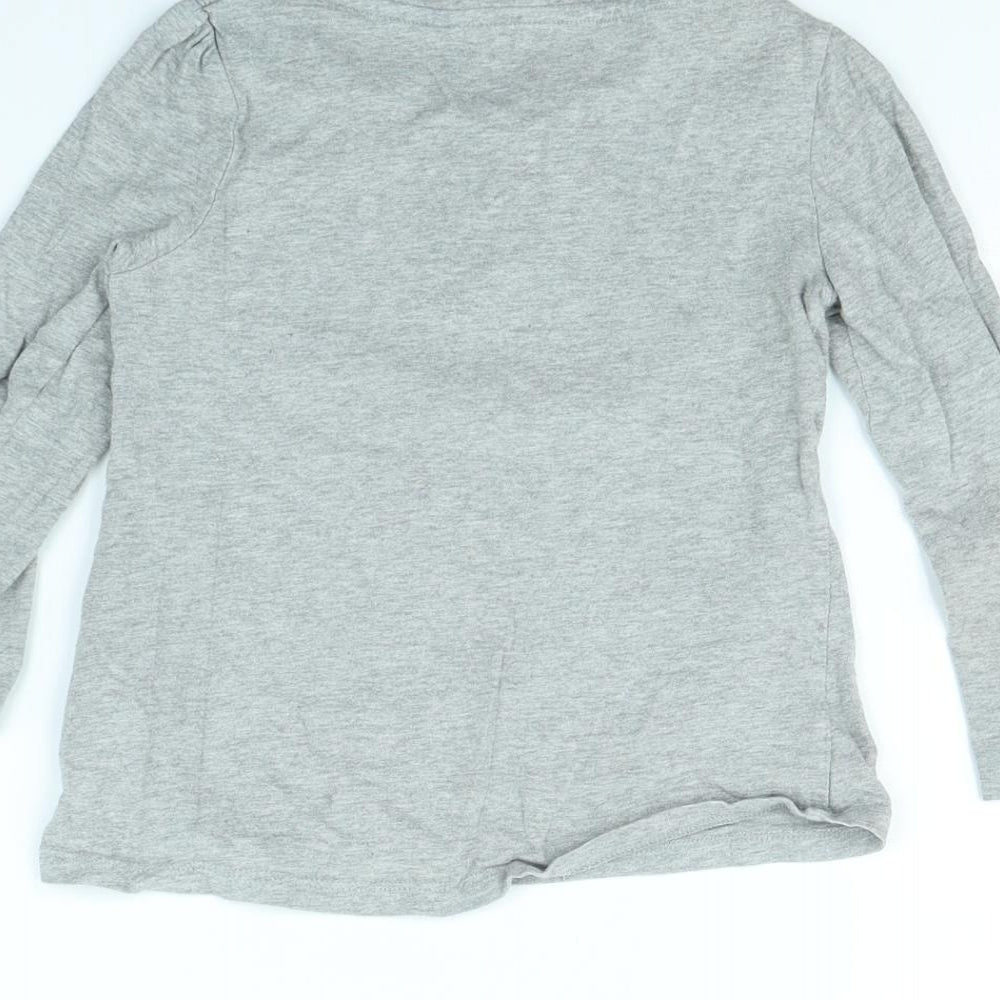F&F Girls Grey   Basic T-Shirt Size 4 Years