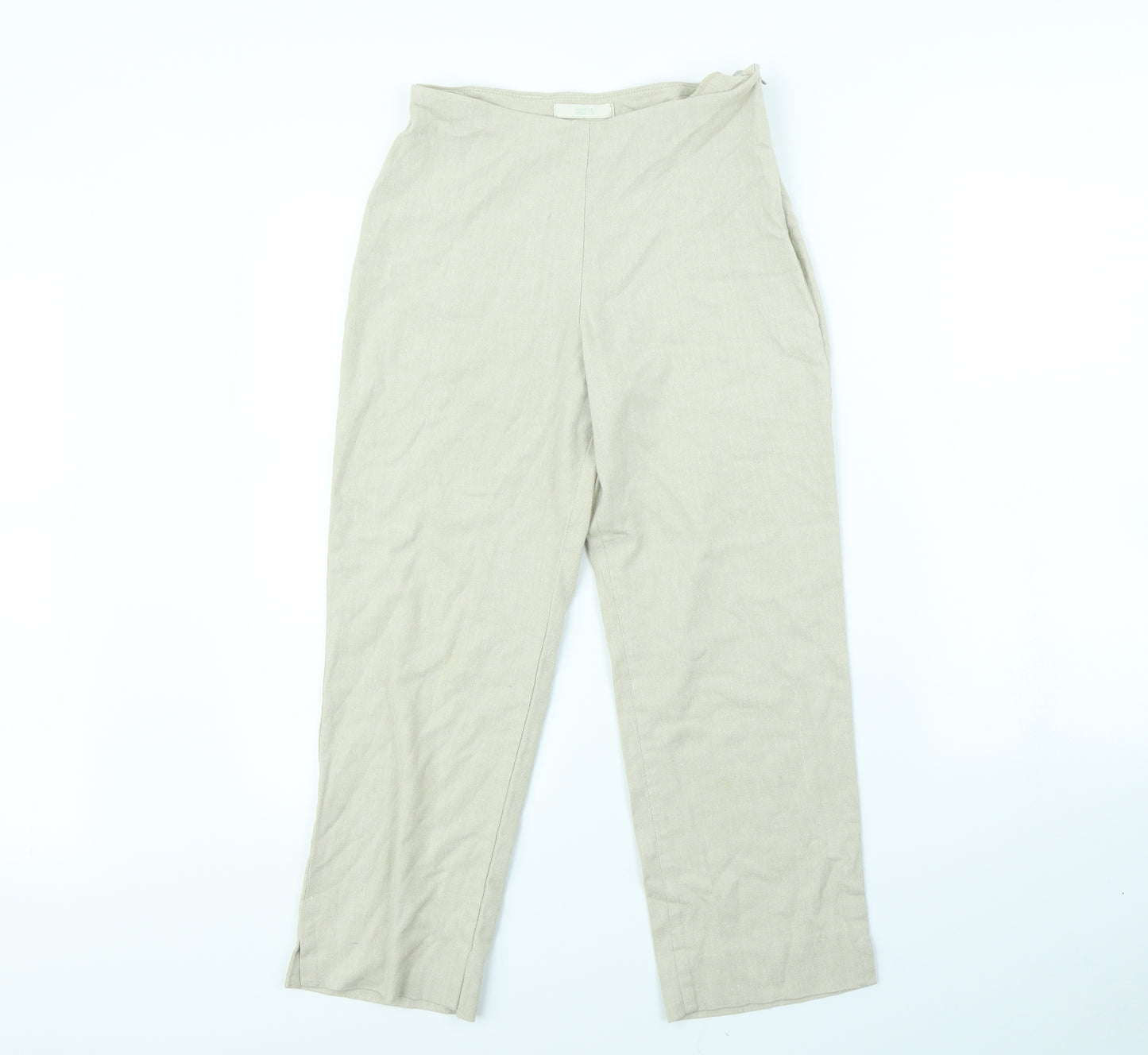 M&S Womens Beige   Trousers  Size 8 L22 in
