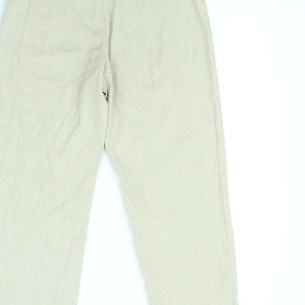 M&S Womens Beige   Trousers  Size 8 L22 in