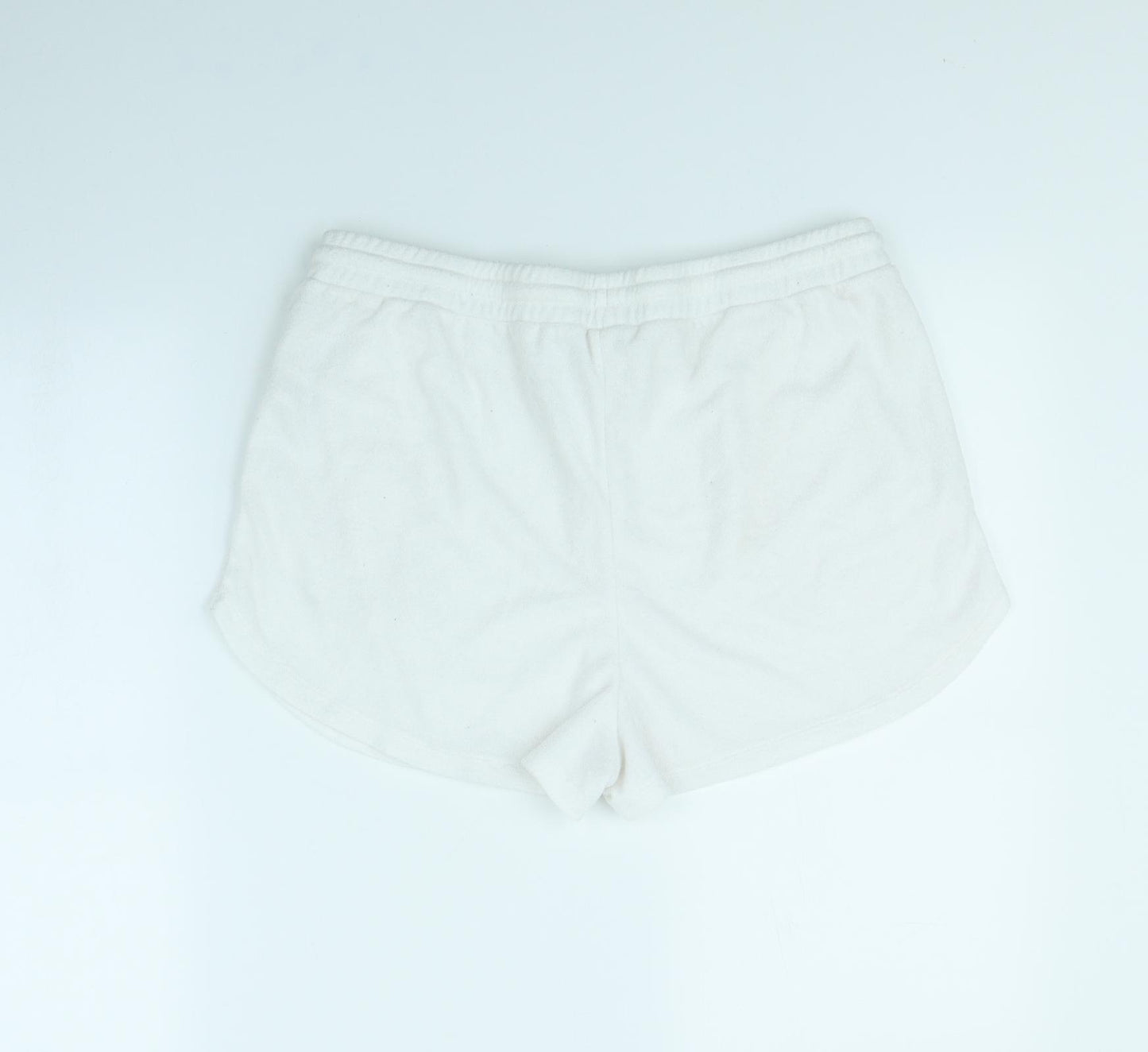 Preworn Womens White   Cut-Off Shorts Size 16 - Beach Wear