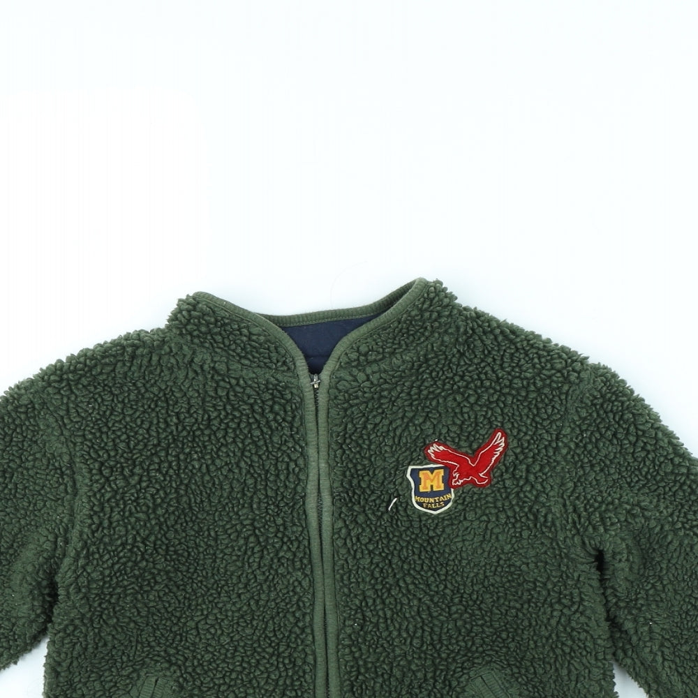 Mothercare Boys Green   Jacket  Size 3 Years  - Fleece