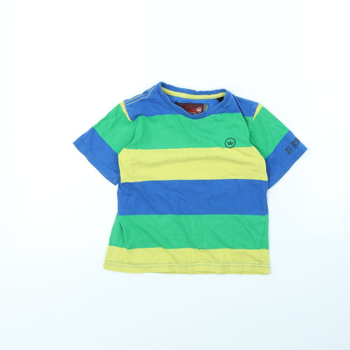 Duffer Boys Multicoloured Striped  Basic T-Shirt Size 5 Years