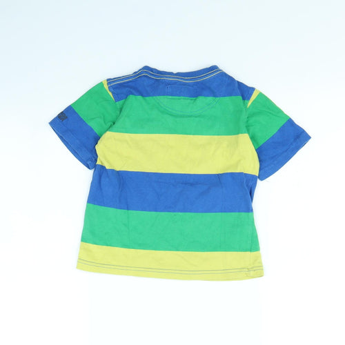Duffer Boys Multicoloured Striped  Basic T-Shirt Size 5 Years