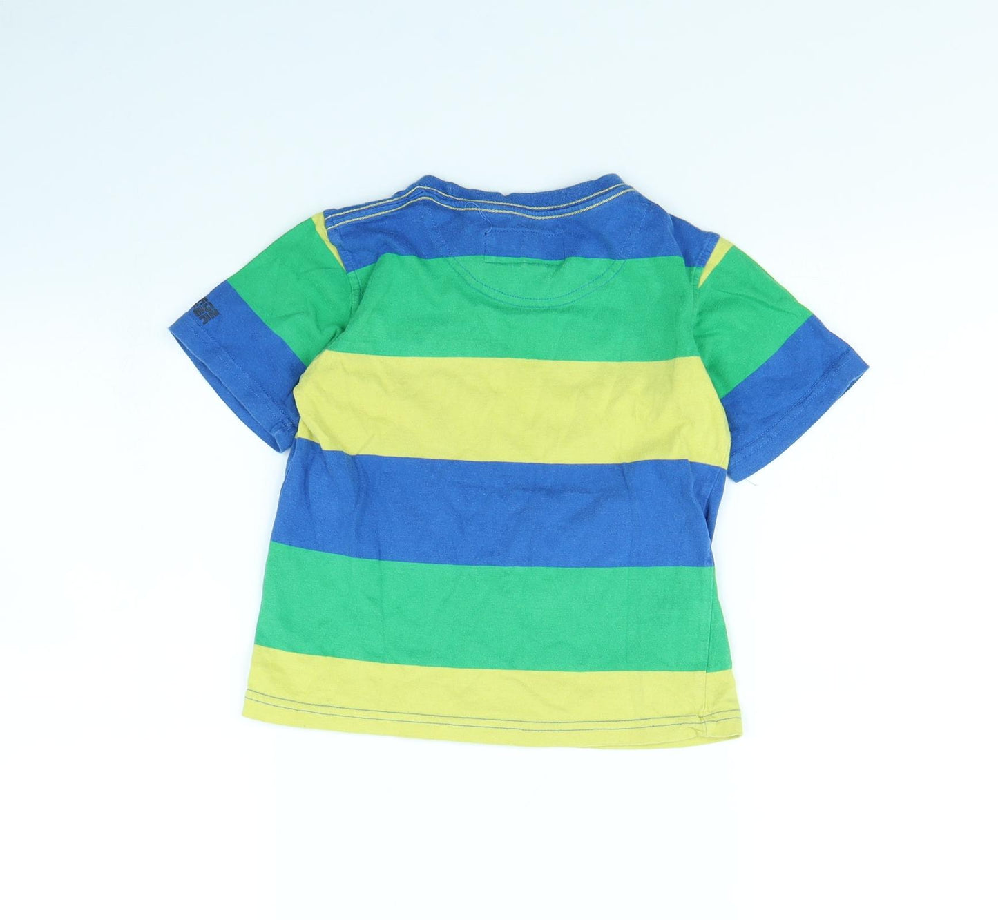 Duffer Boys Multicoloured Striped  Basic T-Shirt Size 5 Years