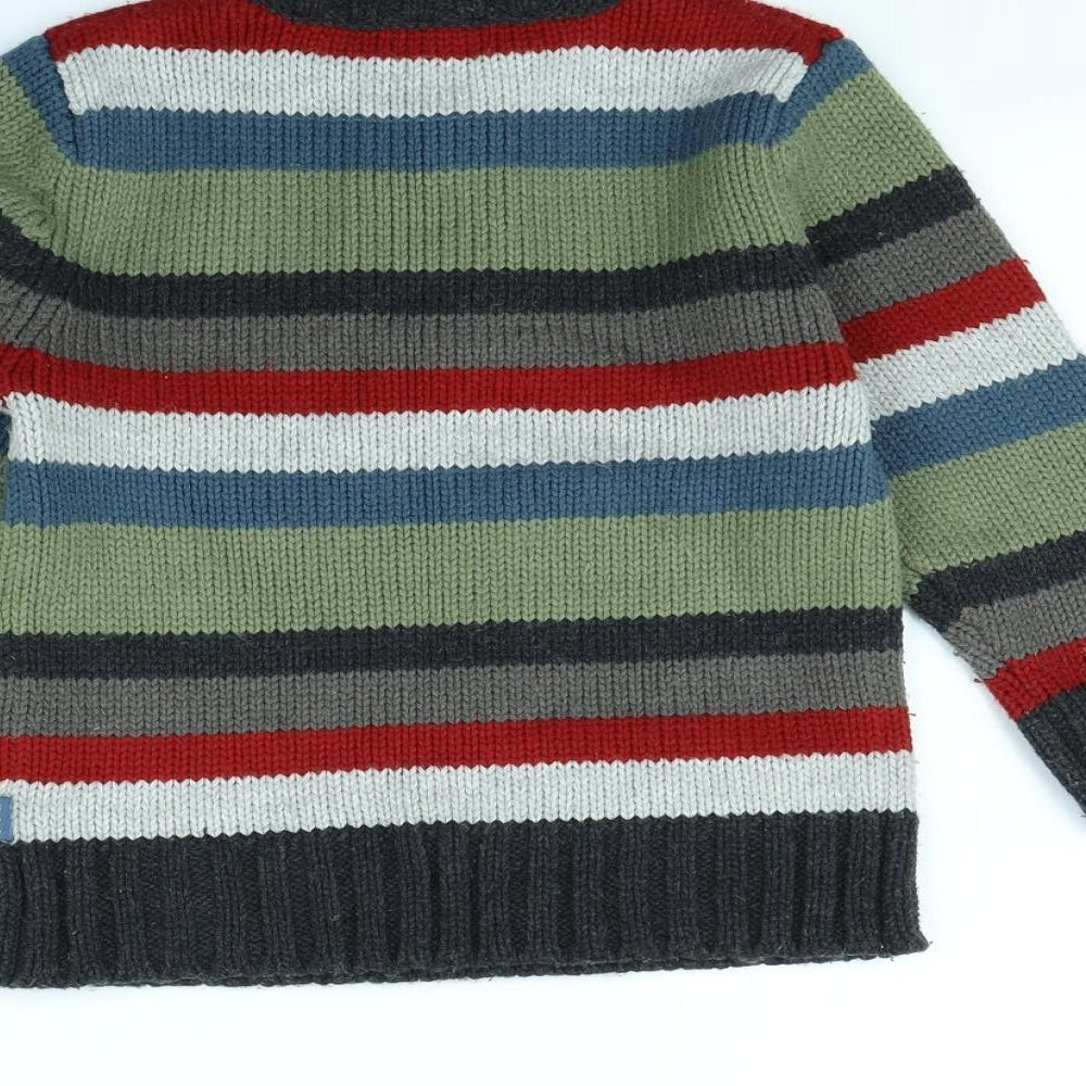Pumpkin Patch Boys Multicoloured Striped  Jacket  Size 4 Years