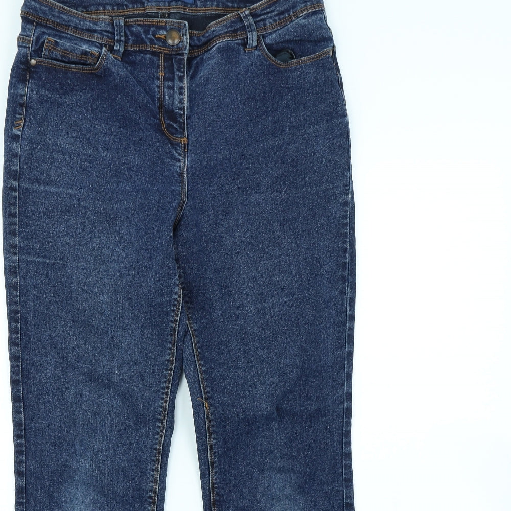 BHS Womens Blue   Straight Jeans Size 12 L30 in