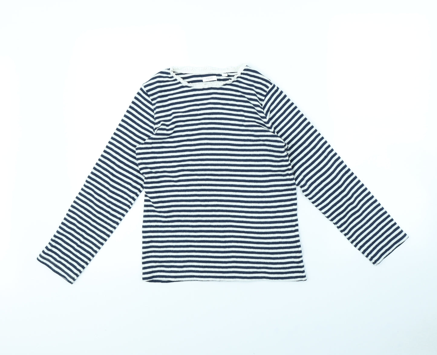 NEXT Girls Blue Striped  Basic T-Shirt Size 9 Years