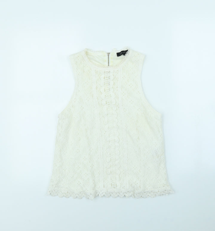 New Look Girls White Basic Tank Size 12 Years