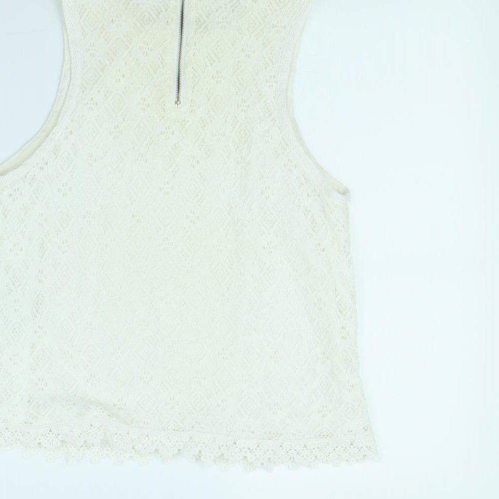 New Look Girls White   Basic Tank Size 12 Years