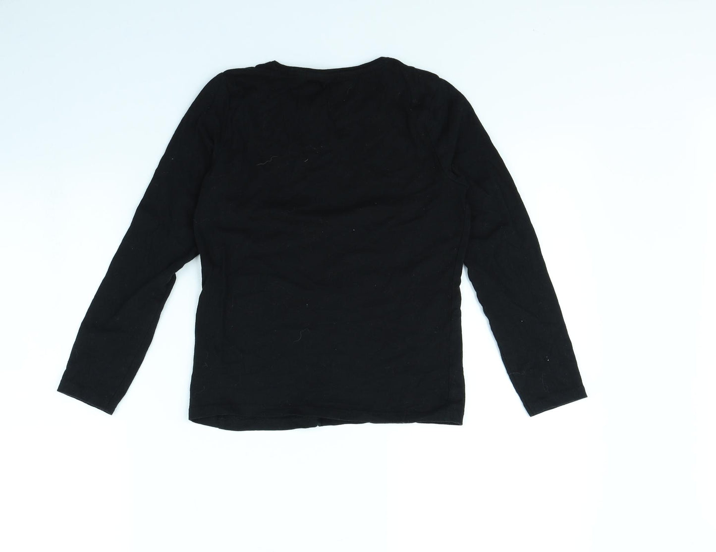 Primark Girls Black   Basic T-Shirt Size 8 Years