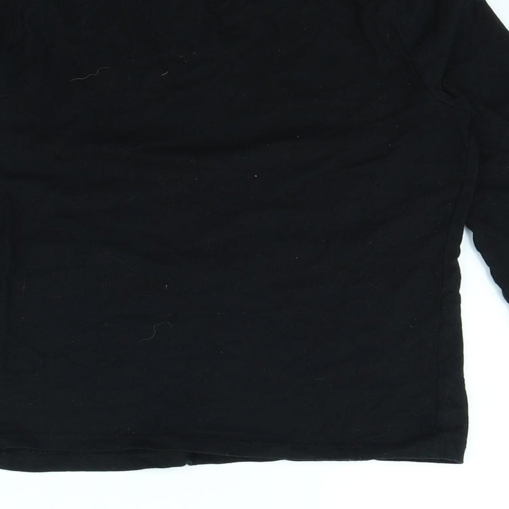 Primark Girls Black   Basic T-Shirt Size 8 Years